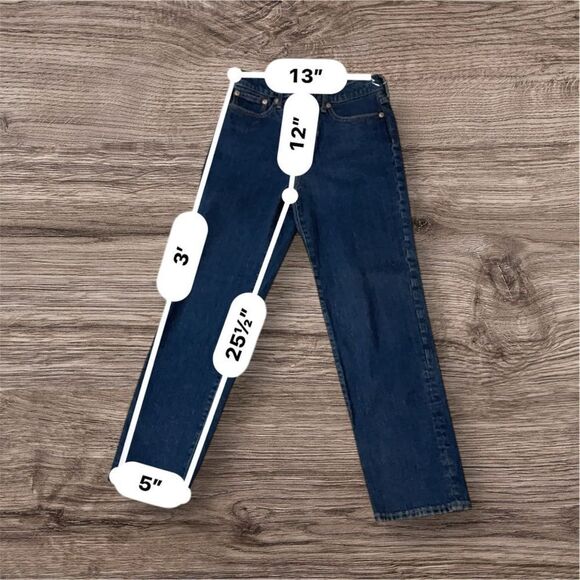 J Crew 90’s Classic Straight fit Jean in rinse wash- New without tags - Picture 4 of 13